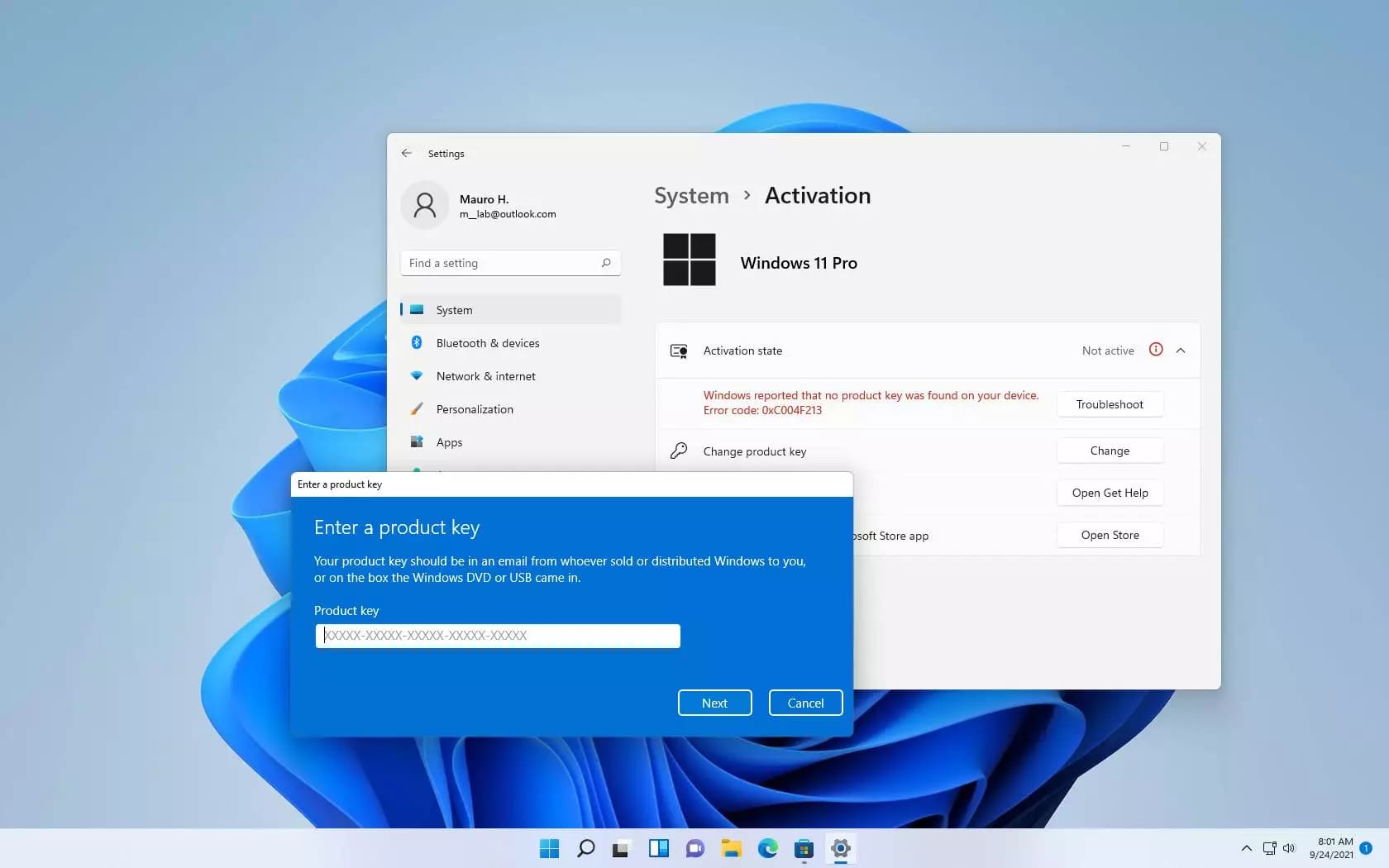 مفتاح تنشيط ويندوز Windows Activation Key